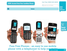 Tablet Screenshot of fussfreephones.com